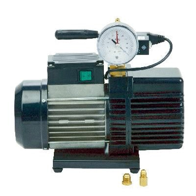 Pompa per vuoto bistadio con vacuometro e valvola di intercettazione RS9DE/V lt/min 180