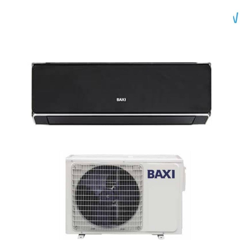 Condizionatore Climatizzatore Baxi Monosplit Inverter Modello Halo Nero R-32 Wi-Fi 12000 BTU HSGNW35