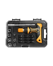 INGCO Set Cacciavite 18 Pezzi Con Impugnatura a T e a Cricchetto