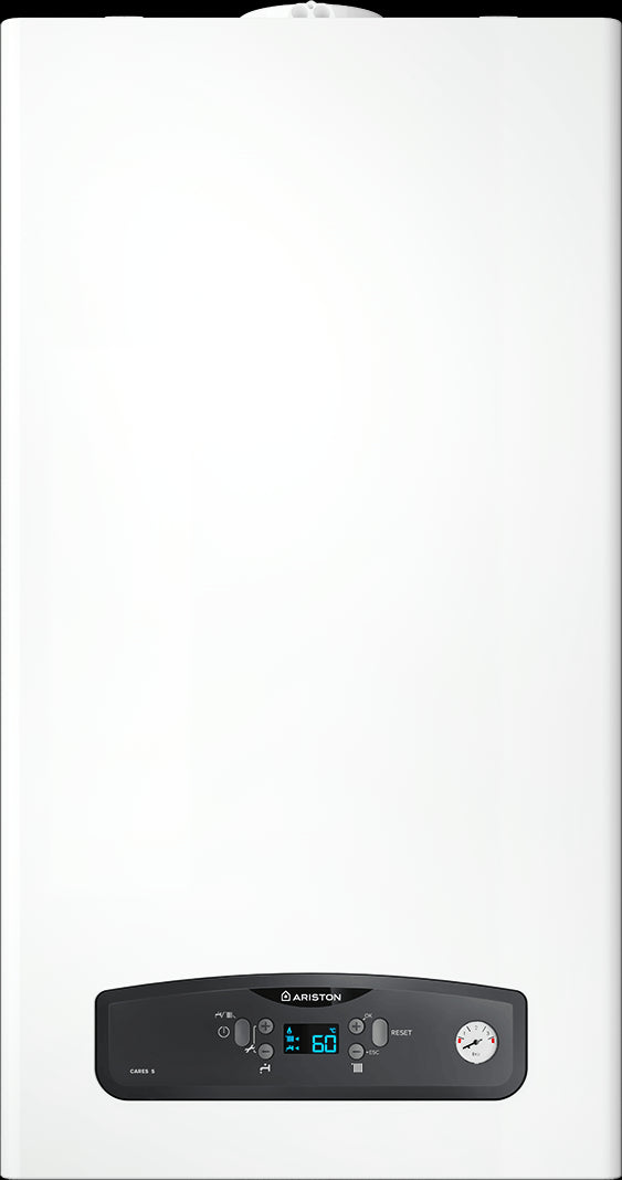 Caldaia a Condensazione Ariston 30 Kw Cares S 30 Metano/GPL Cod. 3301638 - Completa di Kit Scarico Fumi