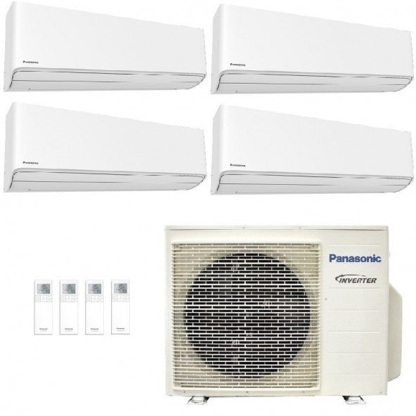 Climatizzatore Condizionatore Quadri Split Panasonic Serie TZ Inverter Standard R-32 9000+9000+9000+9000 Con CU-4Z68TBE