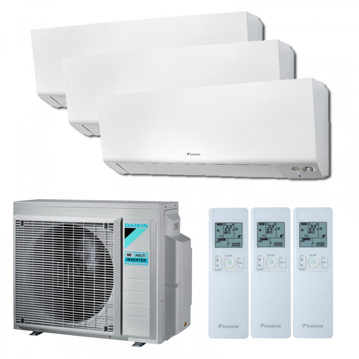 Condizionatore Climatizzatore Daikin trial split inverter FTXM/R Perfera R-32 Bluevolution 9+9+9 con 3MXM52M WiFi Incluso