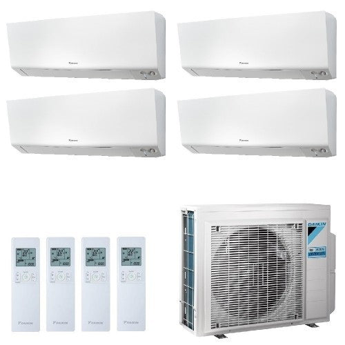 Condizionatore Climatizzatore Daikin Quadri Split Inverter FTXM/R Perfera R-32 Bluevolution 9+9+9+18 Con 4MXM80M WiFi Incluso