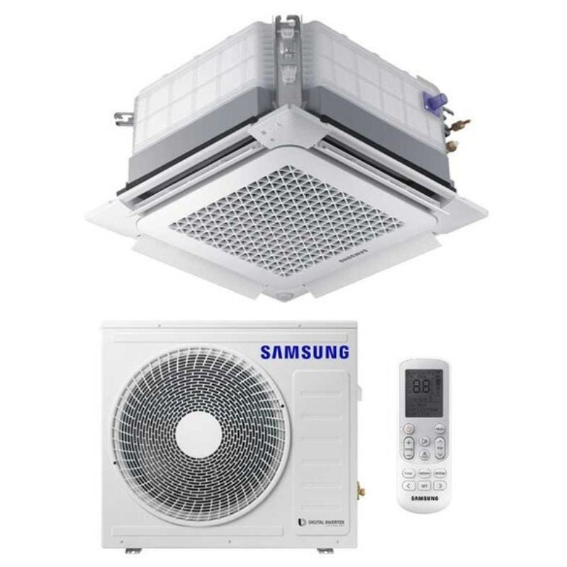 Condizionatore Climatizzatore Samsung Inverter Mini Cassetta 4 Vie Windfree 12000 BTU AC035RNNDKG Con Comando Wireless
