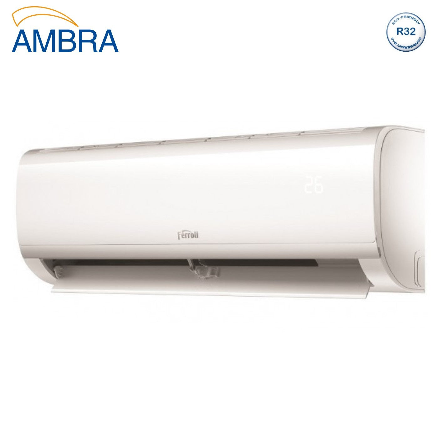 Condizionatore Climatizzatore Ferroli Monosplit Inverter R-32 Serie Ambra S 9000 BTU Wi-Fi Integrato