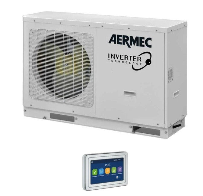 Pompa di Calore Chiller Aermec R-32 Inverter Modello HMI140 12 Kw Con Avviamento e Comando Incluso