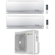 Condizionatore Climatizzatore Beretta Dual Split Inverter R-32 Modello Breva 9000+12000 BTU Con Esterna 5.0 Kw