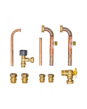 Kit raccordi idraulici a muro e rubinetto gas 20132005