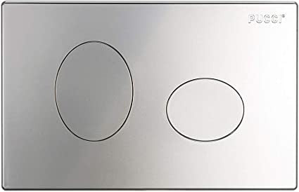 Placca di Comando Satinato ECO Ellisse PUCCI per Risciacquo a due Quantità Cod. 80130559