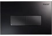 Placca di Comando ECO Linea Nero Opaco per risciacquo (2 PULSANTI) PUCCI Cod. 80160560/C