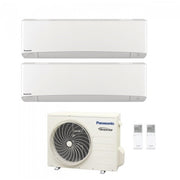 Condizionatore Climatizzatore Panasonic dual split inverter Etherea White R-32 Wi-Fi con Econavi 12000+12000 con CU-2Z50TBE