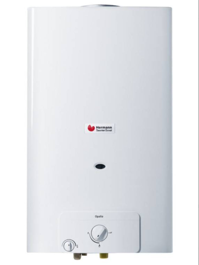 Scaldabagno Hermann Saunier Duval A Camera Aperta Opalia C 14/1 LIX H Low Nox GPL Cod. 0010023835 - Accensione Elettronica
