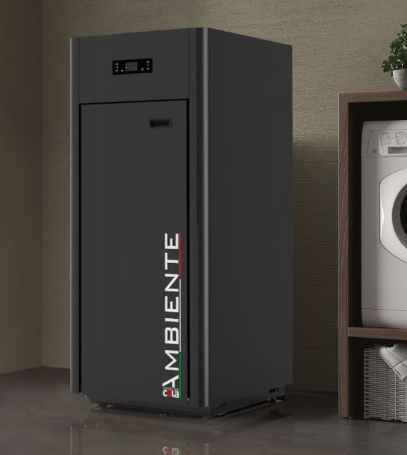 Caldaia A Pellet da Ambiente ad Alto Rendimento 17 KW con Predisposizione Produzione Acqua Sanitaria AmbienteAC18