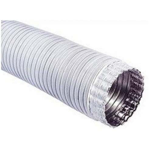 Tubo Flessibile Fumisteria 3 Mt in Alluminio Bianco Varie Misure Ciesse New Srl