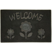 Zerbino Modello Smile Black Colore Nero in PVC Fondo Pieno Confezione da 4 Pezzi **PROMO**