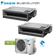 Condizionatore Daikin Dual Split Inverter Canalizzabile Serie Fdxm-F R-32 Bluevolution 9000+9000 Con 2MXM40M