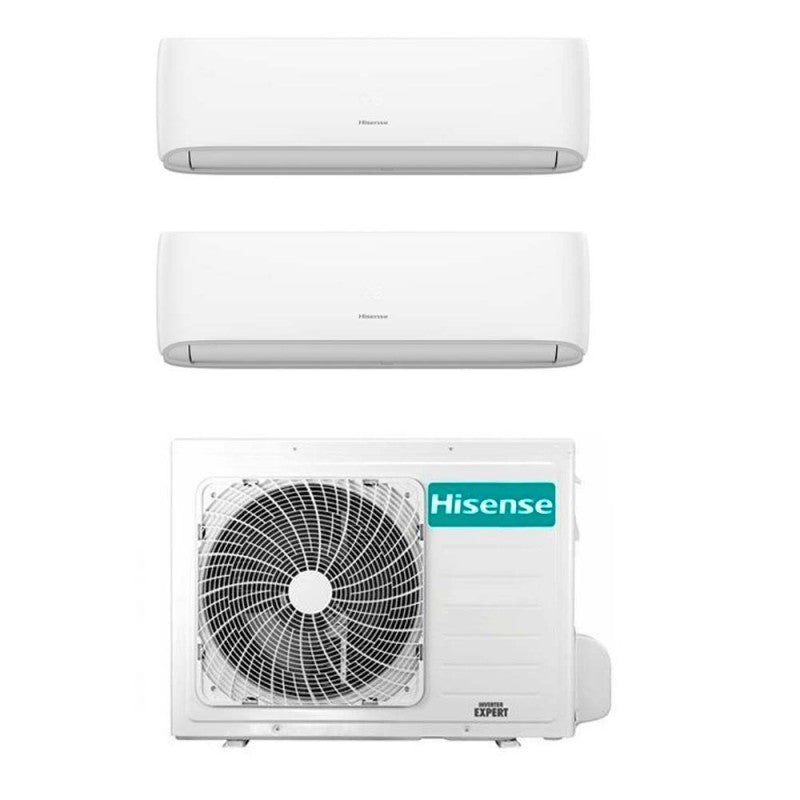 Condizionatore Climatizzatore Hisense Dual Split Inverter R-32 Hi-Comfort 12000+12000 BTU con 2AMW52U4RXC WiFi Integrato 12+12