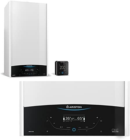 Caldaia A Condensazione Ariston Genus One Net 24 KW Metano Completa Dì Kit Per Scarico Fumi WI-FI Ready