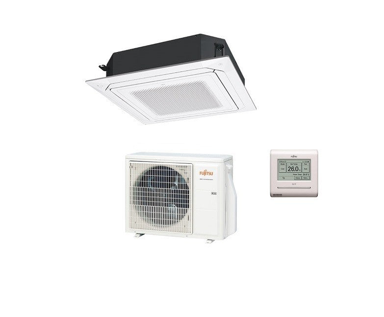 Condizionatore Climatizzatore General Fujitsu a Cassetta Flusso D'aria Circolare R-32 18000 BTU AUXG18KRLB + Comando Touch