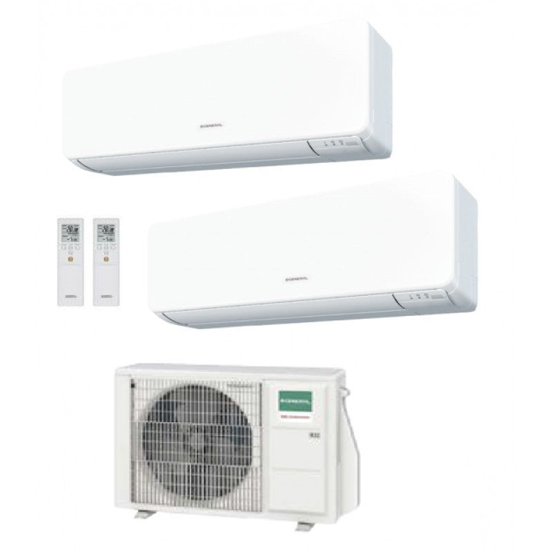Condizionatore Climatizzatore General Fujitsu Dual Split Serie KGTB 7000+7000 Con AOHG14KBTA2