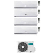 Condizionatore Climatizzatore Hisense Quadri Split Inverter R-32 Hi-Comfort 9000+9000+9000+12000 con 4AMW81U4RJC Wi-Fi Integrato 9+9+9+12