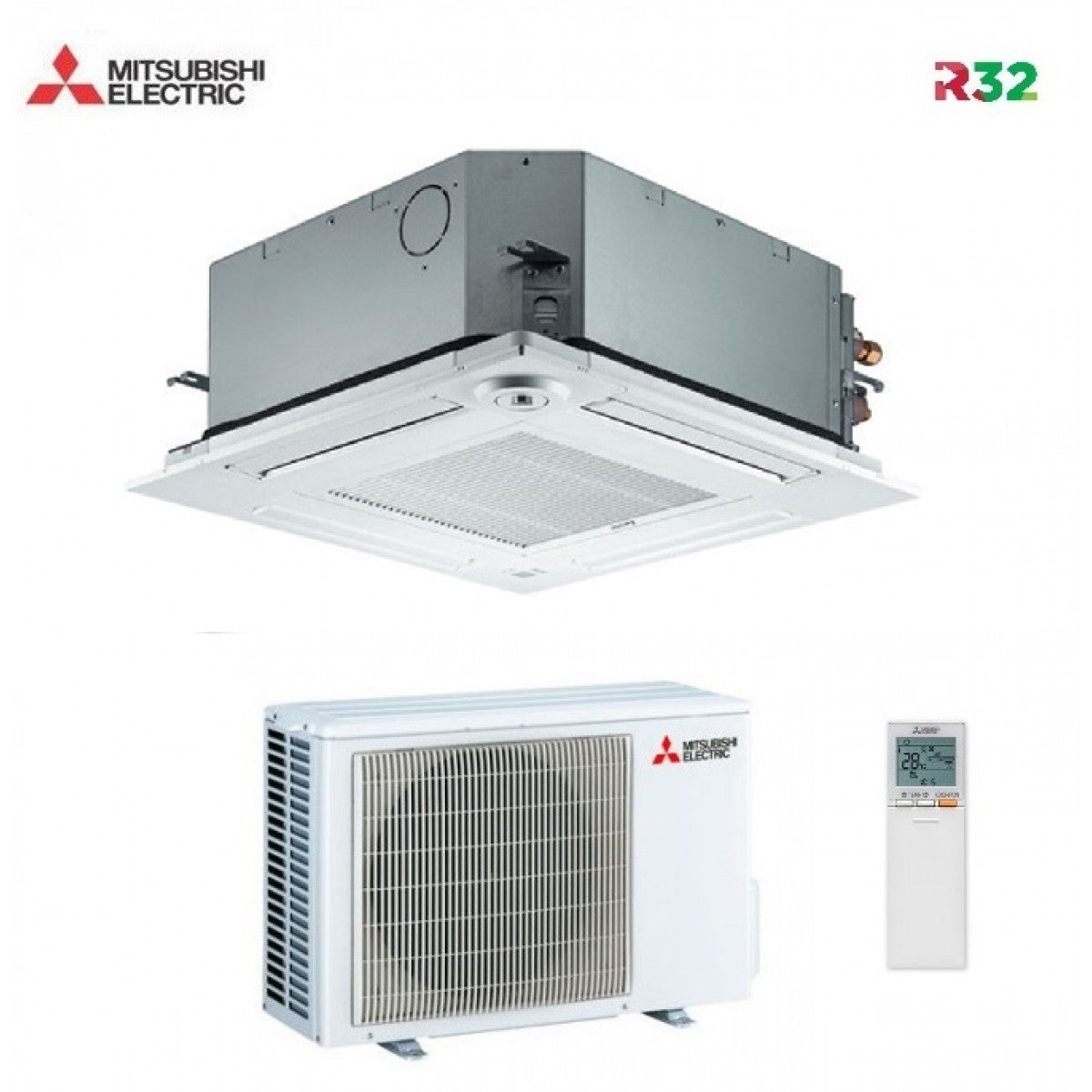 Condizionatore Climatizzatore Mitsubishi Electric Cassetta A 4 Vie R-32 60X60 9000 BTU SLZ-M25FA Wi-Fi Optional