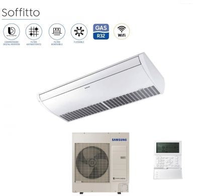 Condizionatore Climatizzatore Samsung Inverter Monosplit Soffitto Trifase AC140RNCDKG 48000 BTU