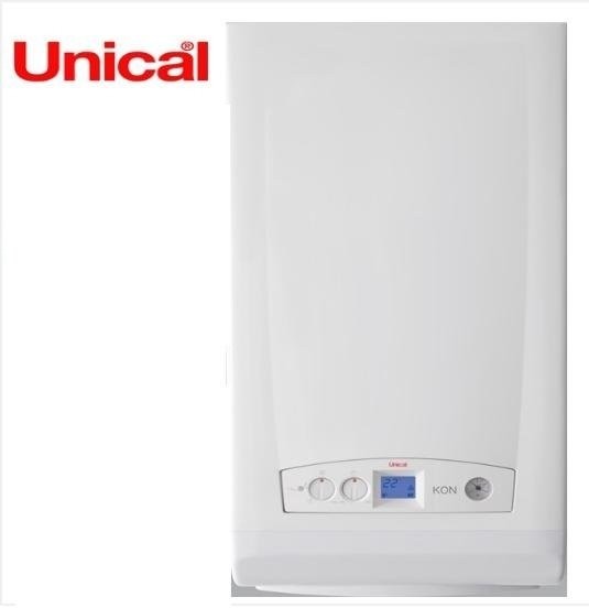 Caldaia a Condensazione Unical KonM Inc 24 KW A Metano Completa Di Kit Scarico Fumi