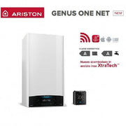 Caldaia A Condensazione Ariston Genus One Net 24 KW Metano Completa Dì Kit Per Scarico Fumi WI-FI Ready