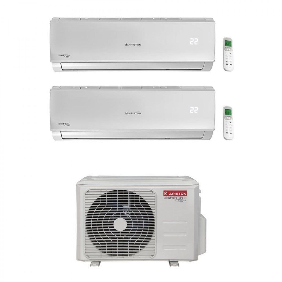 Condizionatore Climatizzatore Ariston Alys Dual Split Inverter R-32 12000+12000 BTU Con DUALC50 XD0-O Wi-Fi Optional