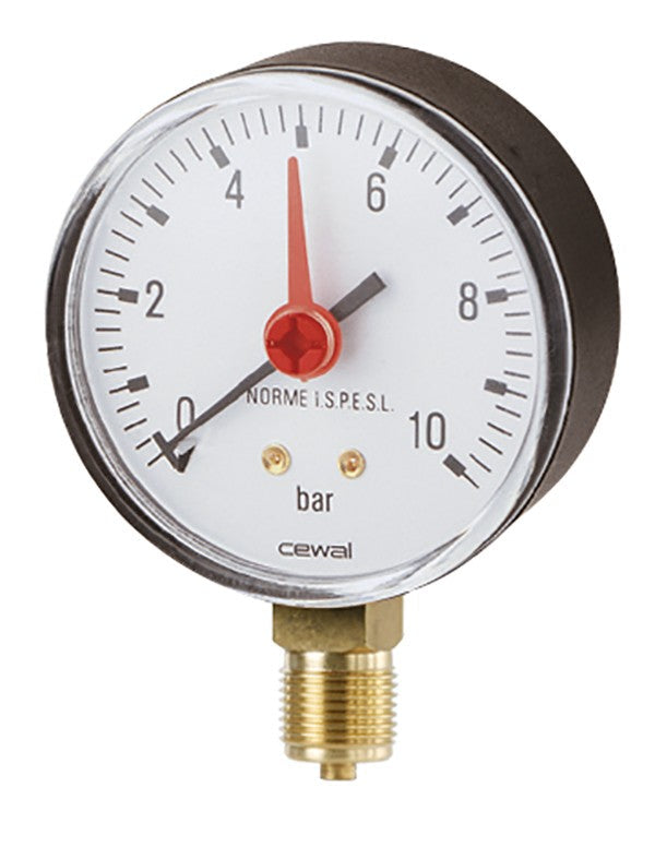 Manometro ad Attacco Radiale Cassa in ABS DN 50 Vari Bar