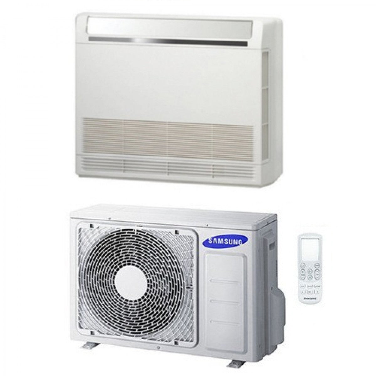 Condizionatore Climatizzatore Samsung Inverter Pavimento Console 9000 BTU AC026RNJDKG/EU Con Comando Wireless