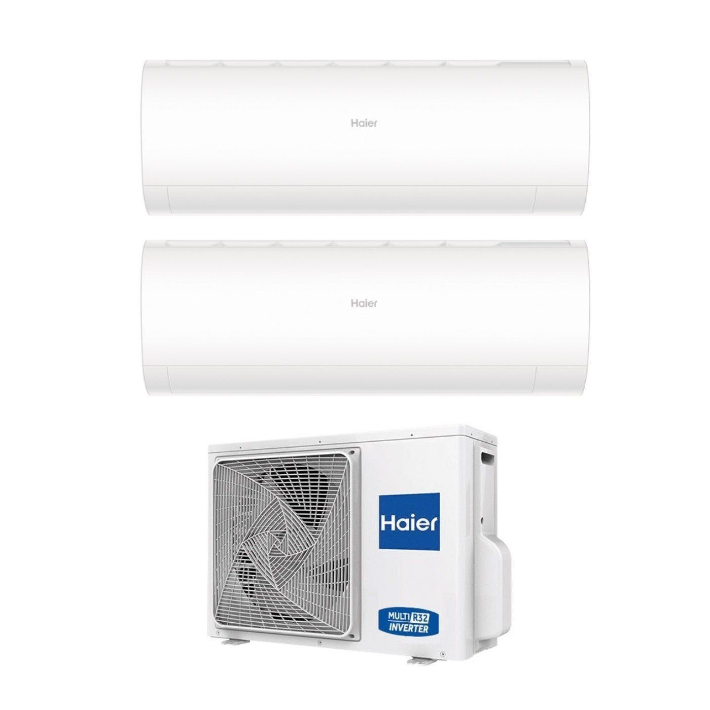 Condizionatore Climatizzatore Haier Dual Split R-32 Serie Pearl 9000+12000 BTU Con 2U40S2SM1FA Wi-Fi Incluso