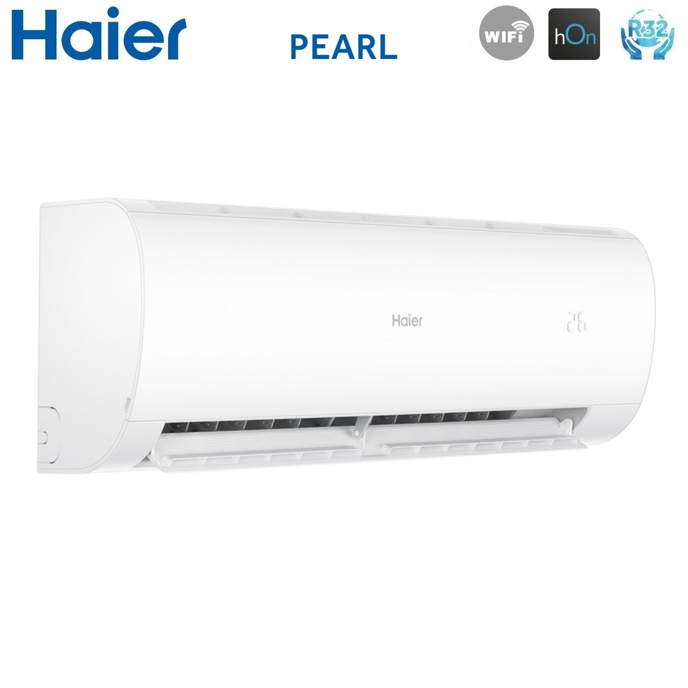 Condizionatore Climatizzatore Haier Trial Split R-32 Serie Pearl 7000+7000+12000 BTU Con 3U70S2SR5FA Wi-Fi Incluso