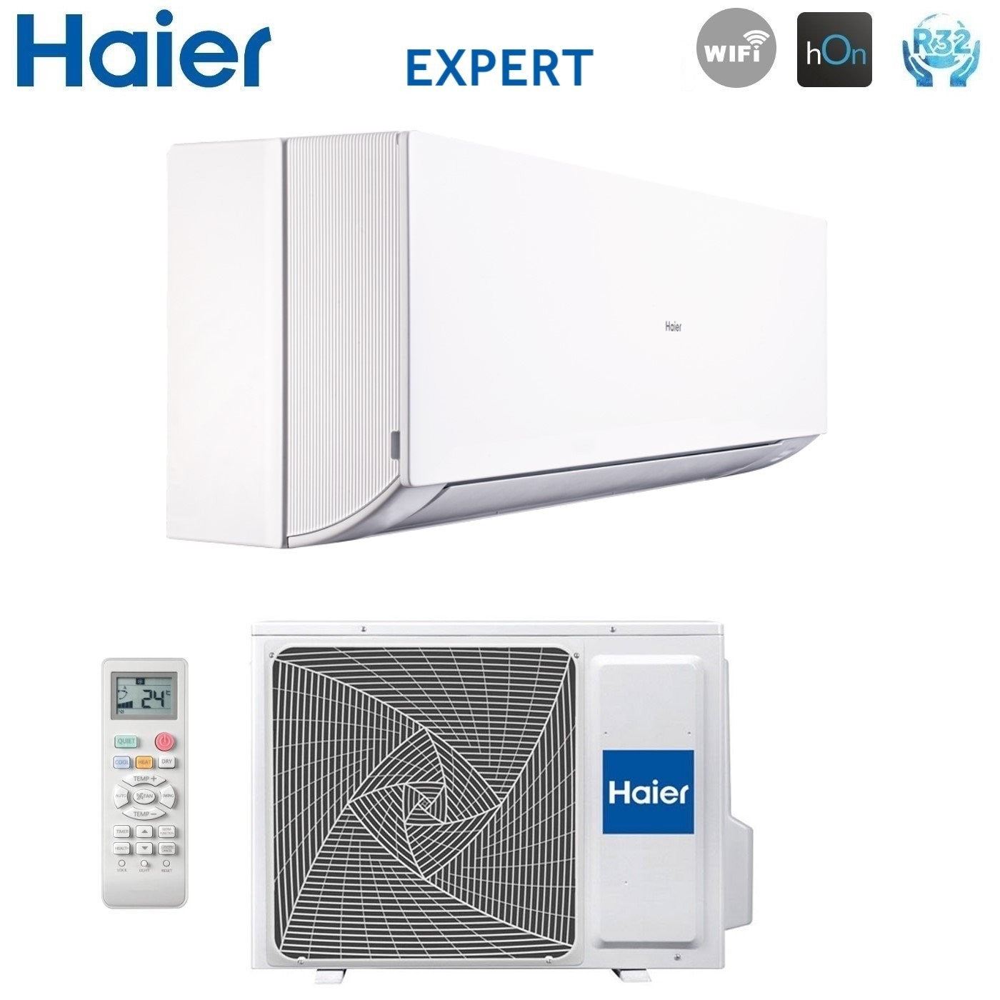 Condizionatore Climatizzatore Haier Monosplit Inverter Modello Expert 12000 BTU R-32 Wi-Fi Integrato AS35XCAHRA