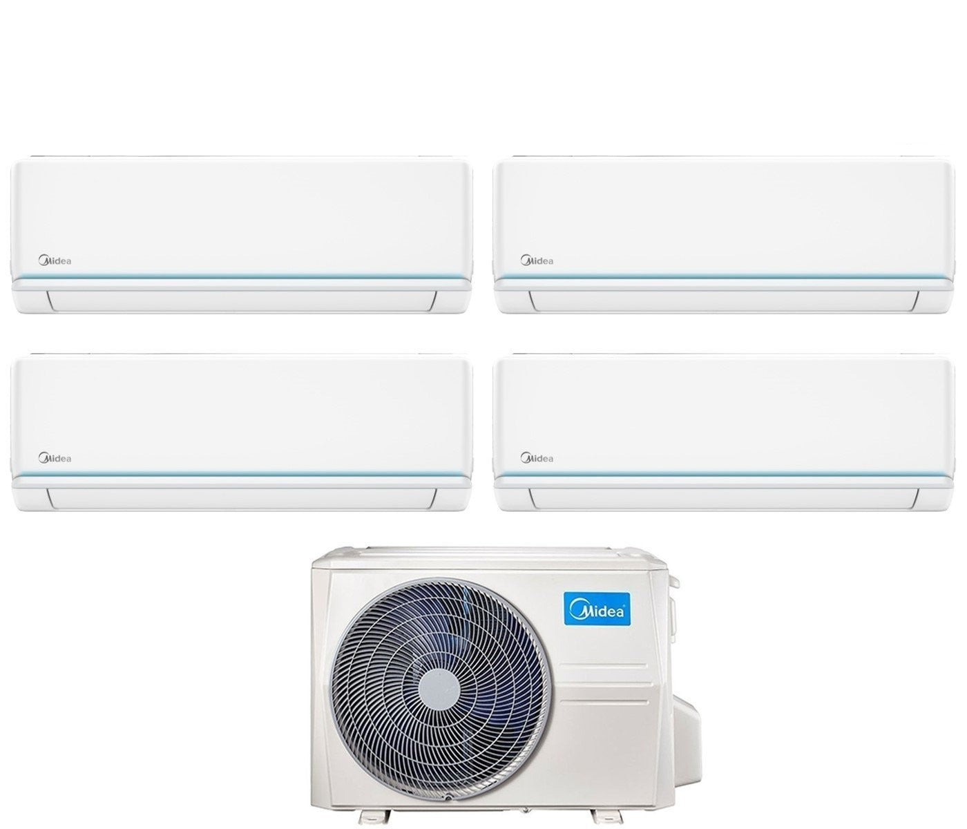 Condizionatore Climatizzatore Midea Quadri Split Evolution R-32 12000+12000+12000+12000 BTU Con M4O-36FN8-Q Wi-Fi Integrato