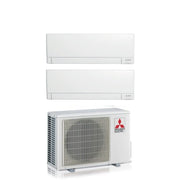 Condizionatore Climatizzatore Mitsubishi Electric Dual Split R-32 MSZ-AY 9000+15000 Btu Con MXZ-2F53VF4 Wi-Fi Integrato