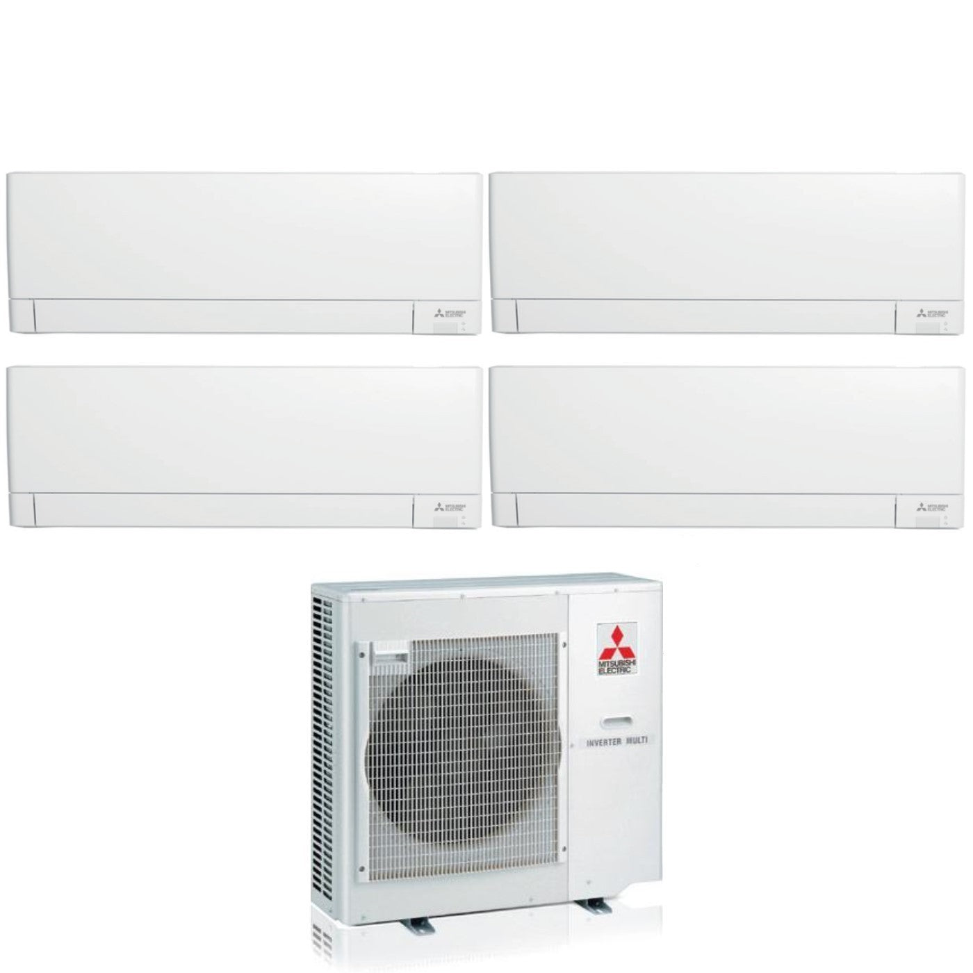 Condizionatore Climatizzatore Mitsubishi Electric Quadri R-32 MSZ-AY 9000+9000+12000+12000 Btu Con MXZ-4F72VF4 Wi-Fi Integrato 9+9+12+12