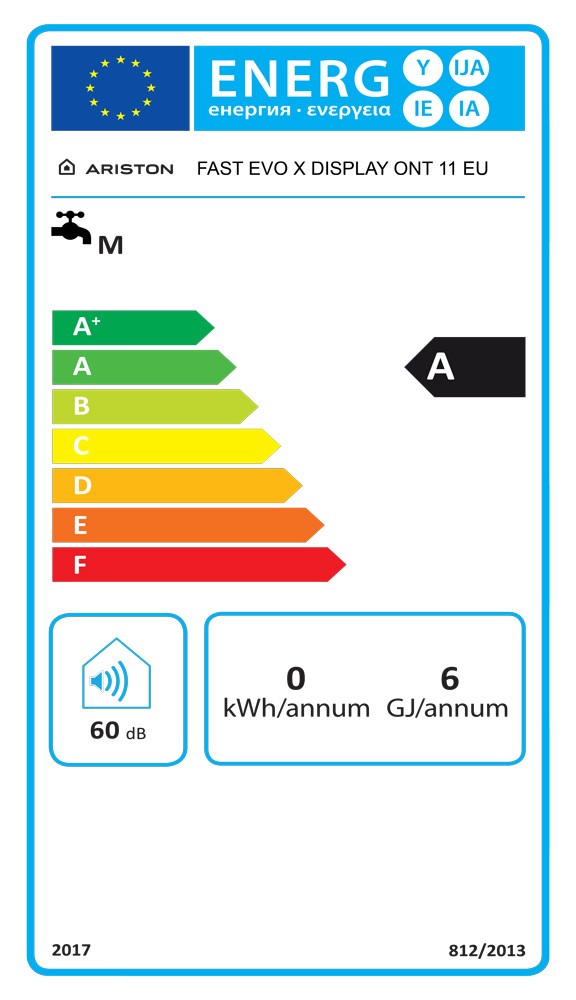 Scaldabagno A Gas Ariston Fast Evo X Display 11 EU GPL 11 LT Camera Aperta Cod. 3632392 - Low NOx
