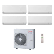 Condizionatore Climatizzatore Toshiba Quadri Split Shorai Edge White Wi-Fi 10000+10000+10000+13000 BTU Con RAS-4M27G3AVG-E