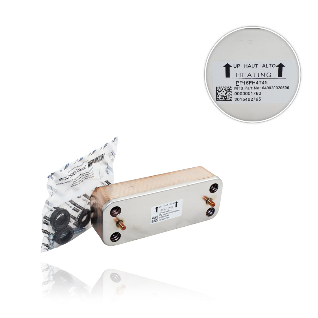 Scambiatore 12 Piastre Originale Ariston Interasse 148 mm 65116314