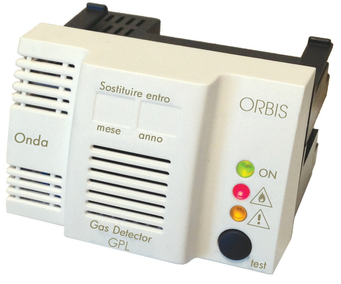 Rilevatore Gas ad Incasso Orbis Onda GPL Con Sensore Tipo Catalitico 230V