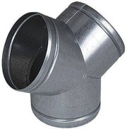 Derivazione a Y in lamiera zincata per canalizzazione - vari diametri