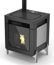 Stufa a Pellet Laminox Idro Modello Dafne Air 7 Kw Colore Antracite