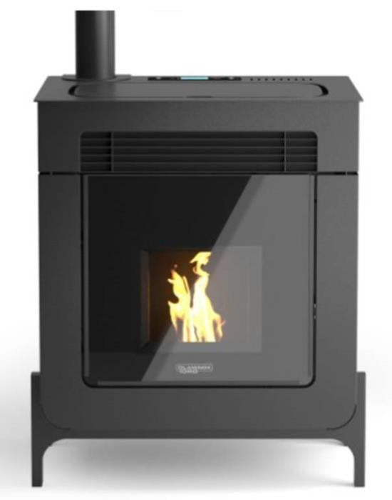 Stufa a Pellet Laminox Idro Modello Dafne Air 7 Kw Colore Antracite