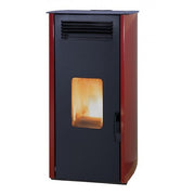 Stufa a Pellet Ad Aria Laminox Idro Ada Air 6 Kw Colore Bordeaux
