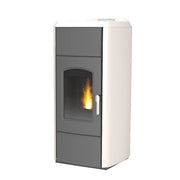 Termostufa a Pellet Laminox Idro Modello Victoria Idro Lux 28 Kw Colore Bianco