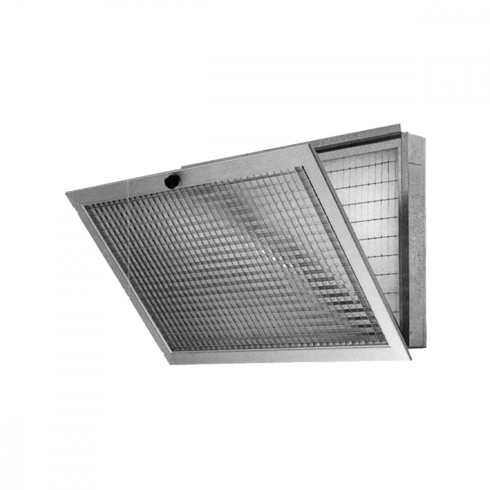 Griglia a Maglia Quadra Brofer 13x13 mm Portafiltro con Controtelaio Incernierato Varie Misure