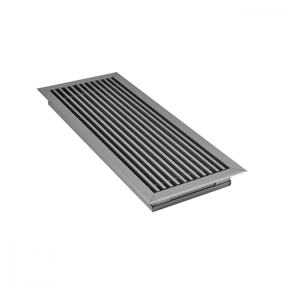 Griglie Pedonabili a Barre Fisse Orizzontali Brofer GRP Passo 12,5 mm Con Cornice Varie Misure