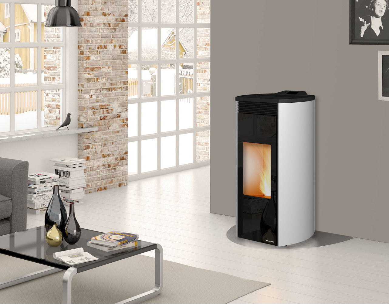 Stufa a Pellet ad Aria Palazzetti Ecofire Giorgia 9 Kw - Vari Colori